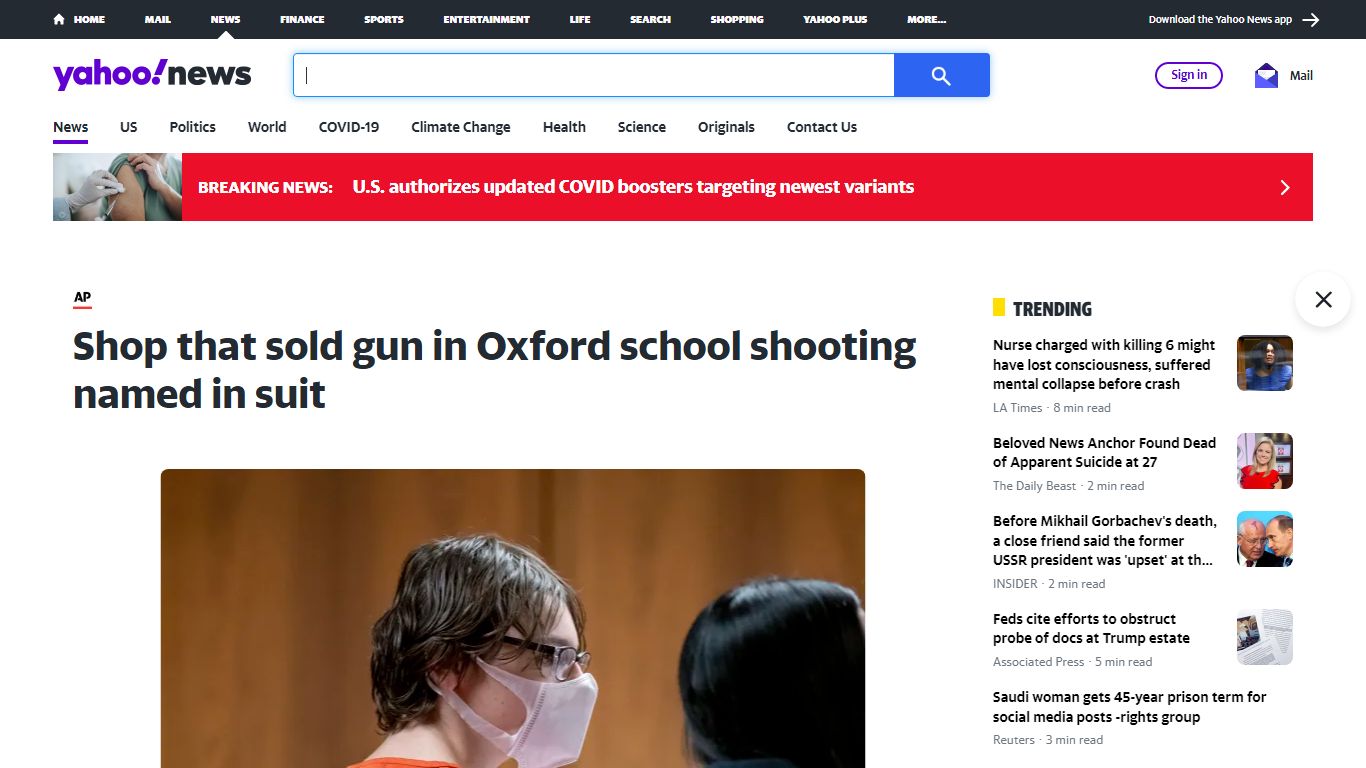 Shop that sold gun in Oxford school shooting named in suit - Yahoo! News