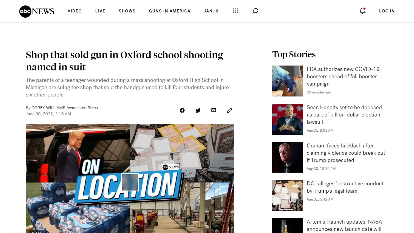 Shop that sold gun in Oxford school shooting named in suit
